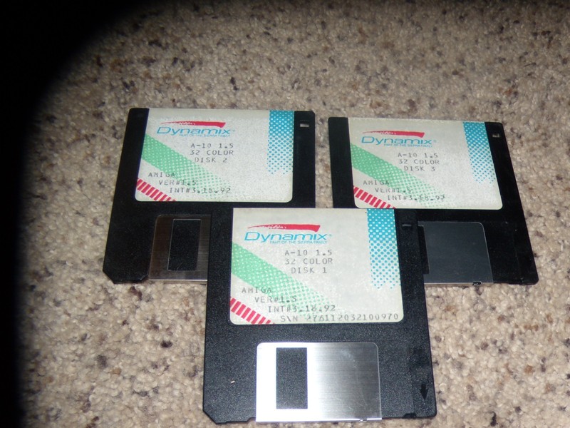 A-10 1.5 32 Color Commodore Amiga 3.5″ disks