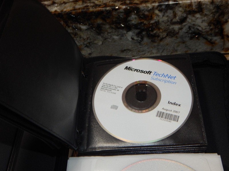 Vintage Microsoft TechNet Plus CD Subscription Binders with 117 Discs gallery