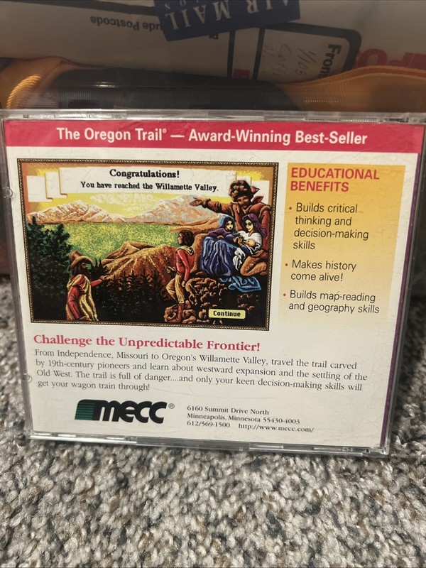 The Oregon Trail PC 1996 History CD-ROM Windows 3.1 Windows 95 mecc Version 1.2 gallery
