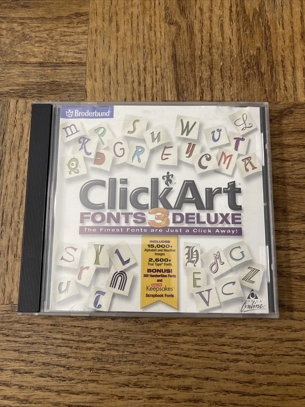 Clickart Fonts 3 Deluxe PC Software