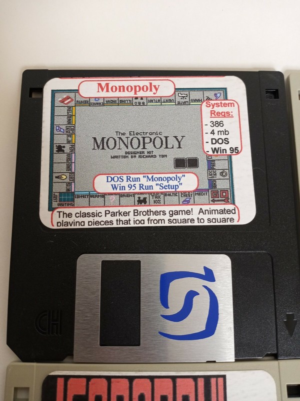 Monopoly 3.1 Windows 95 Floppy Disks Jeopardy Wheel Of Fortune Ms Pacman gallery