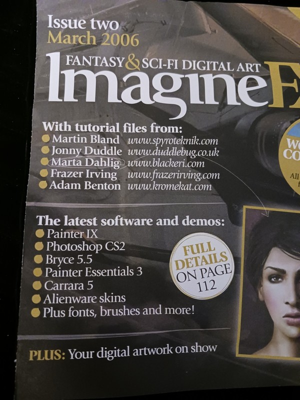 ImagineFX DVD Digital Art Demos March 2006 Fantasy Sci-fi Art- Disk Only gallery