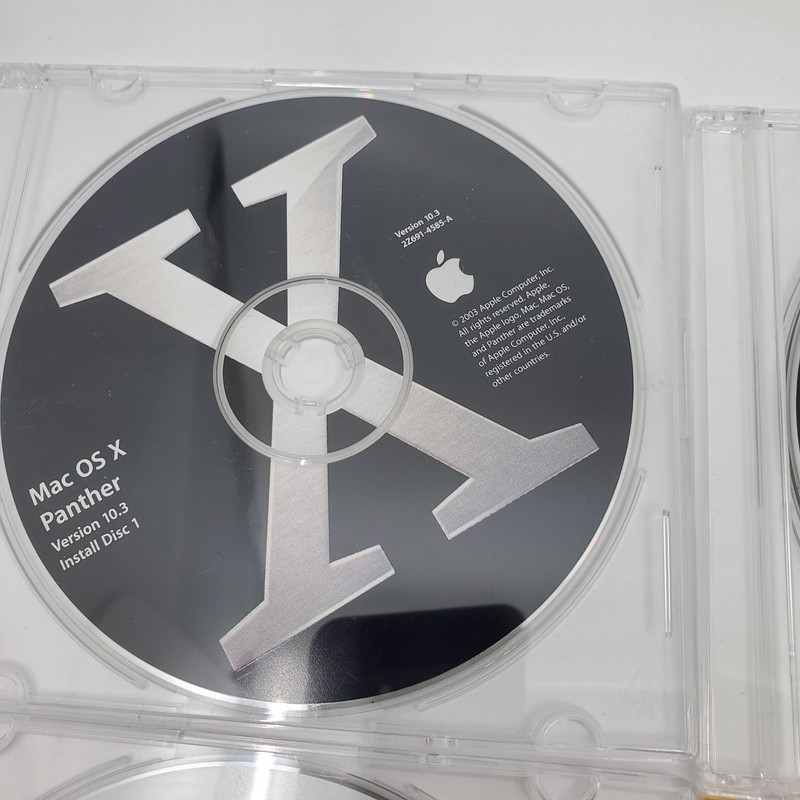 Lot Of 6 Apple Mac Discs, OS X Panther, Xcode Tools, Developer Tools, iPhoto gallery