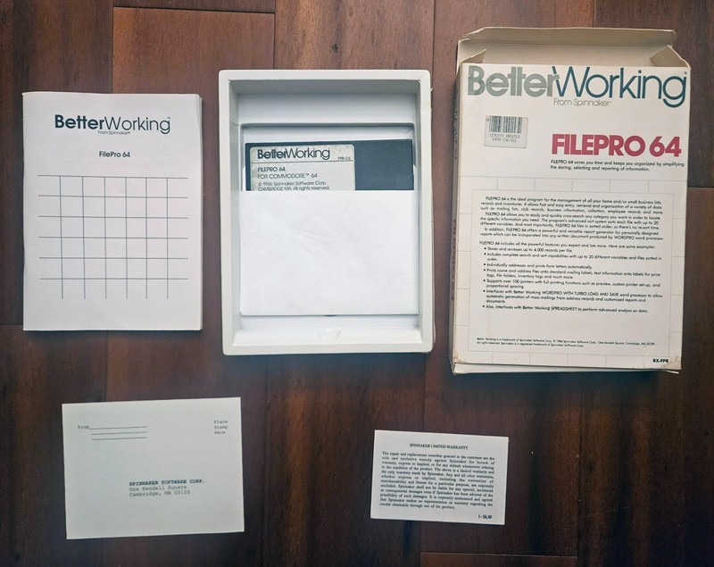 Better Working Spreadsheet Software by Spinnaker Commodore 64/128, Untested gallery