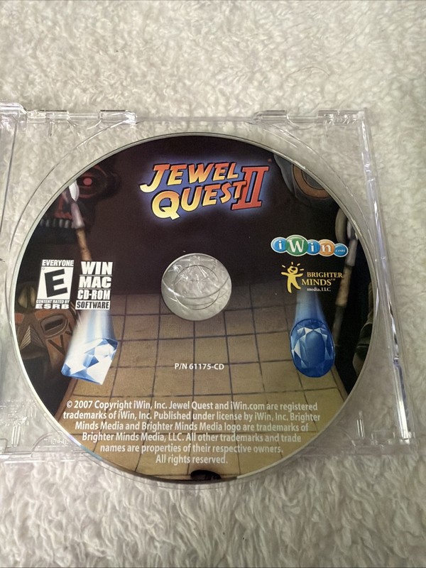 Jewel Quest II PC CD ROM Software iWin Gem Matching Vtg Computer Game gallery