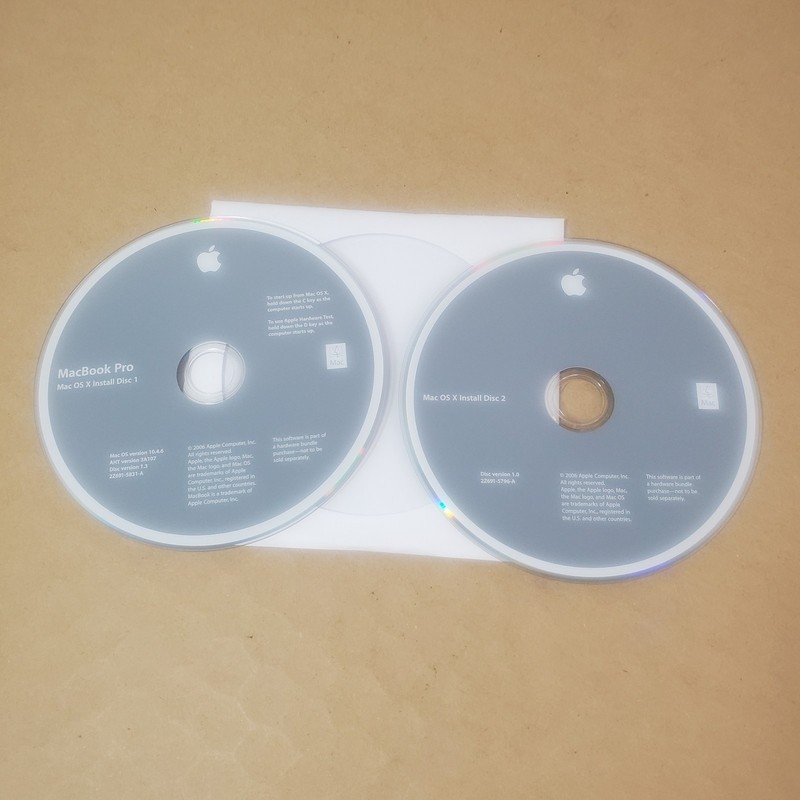 Mac OS X 10.4.6 Grey Discs for MacBook Pro – Multilingual