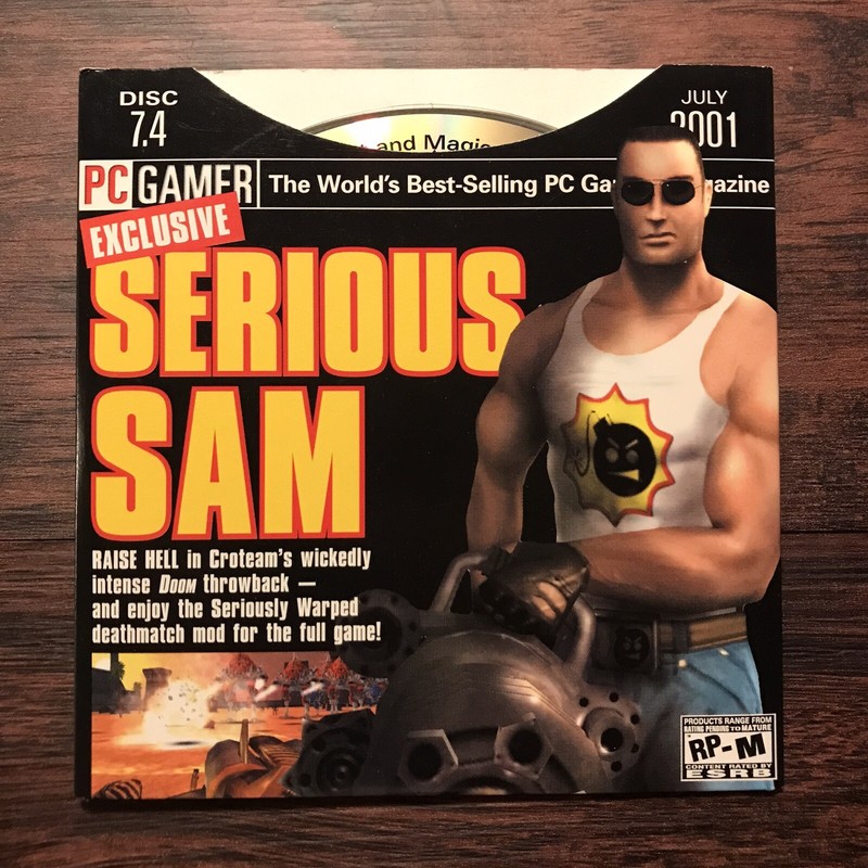 PC Gamer Demo Disc 7.4 July 2001 PC CD Serious Sam