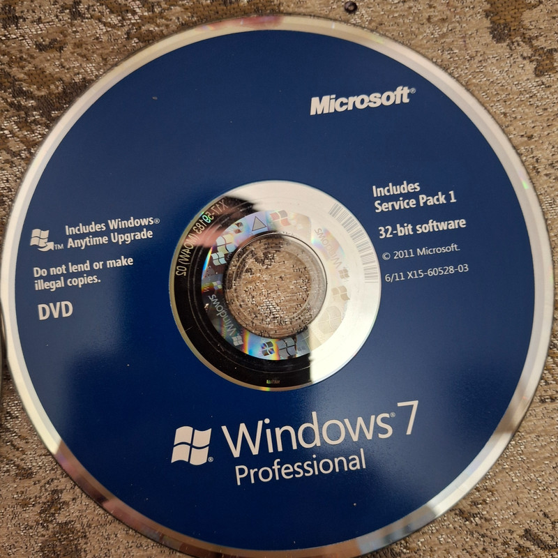 Windows 7 Professional 64-Bit & 32-Bit DVD Upgrade Product Key Status Unknown gallery
