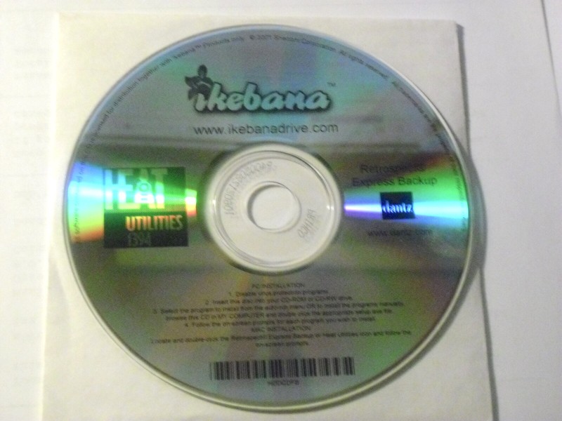 ikebana Heat Utilities 1394 and Retrospect Express Backup 4.3C for Mac OS, 2001
