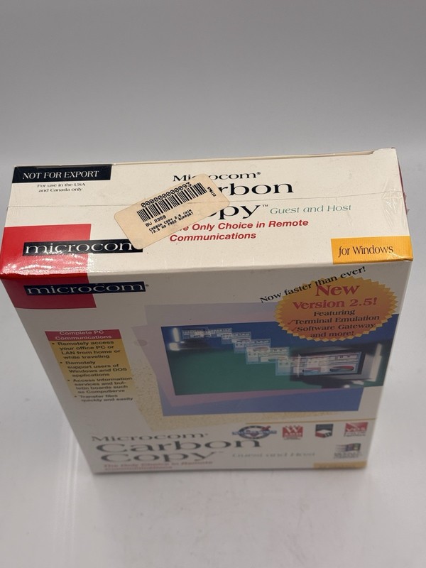 Microcom Carbon Copy v2.5 Remote in, copy files over LAN for Windows 3.1 (1993) gallery