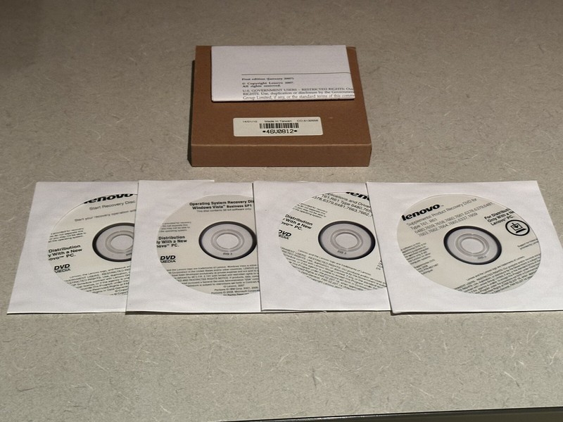 EC. IBM/LENOVO T60/61-R60/61 (VISTA Business SP1) - 32Bit Restore Disks gallery