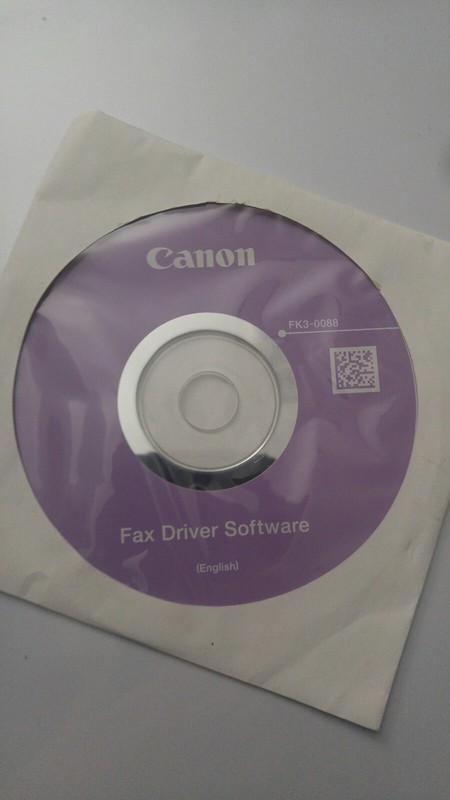 New Never Opened Canon Fax Driver Software CD-ROM FK3-0088