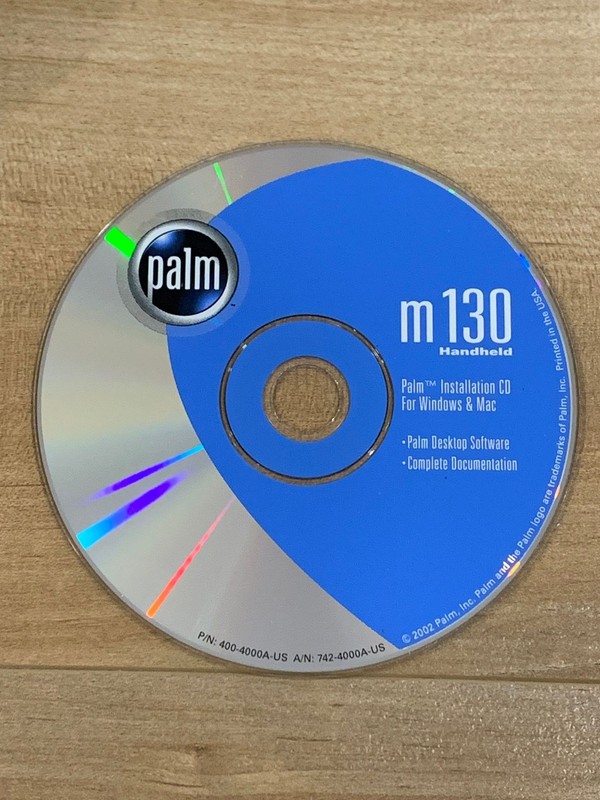 Palm m130 Installation CD Palm Desktop Software For Windows Mac P/N 400-4000A