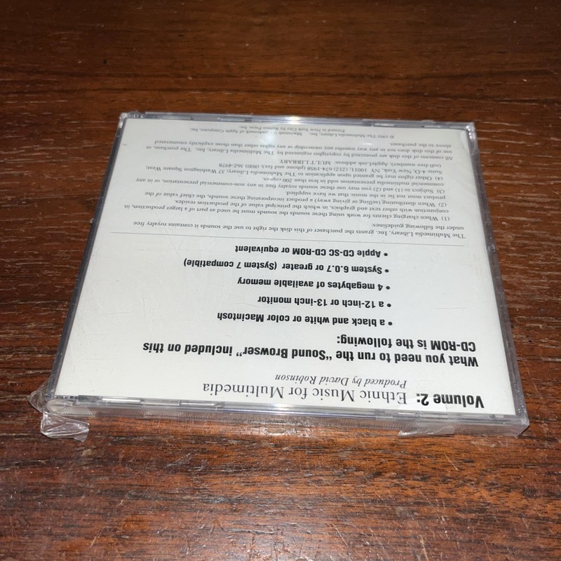 VTG Macintosh Multimedia Library Sound - Vol 2 Ethnic Acoustic New Pkg Wear 1993 gallery