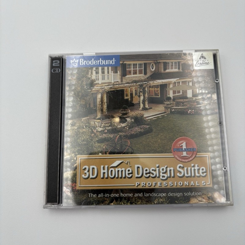 Broderbund 3D Home Design Suite Professional 5 Replacement Disc 1 Only PC