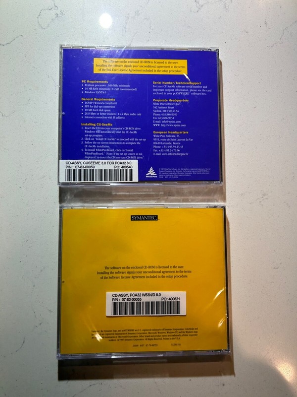 NEW Symantec pcAnywhere 32 8.0 & NEW Sealed CU-SeeMe Software Program Bundle gallery