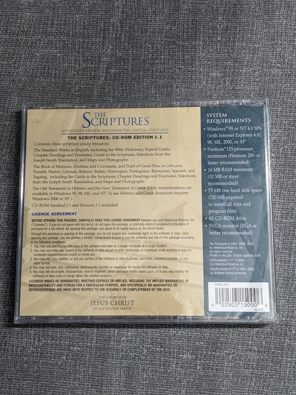 The Scriptures CD-ROM Edition 1.1 Latter-day Saints Multi-Language PC Software gallery