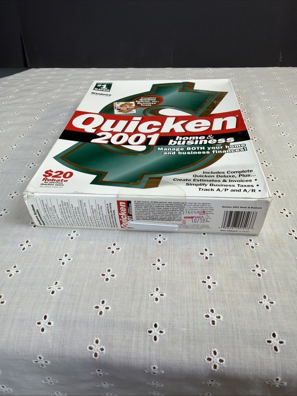 Quicken 2001 Home and Business NEW SEALED gallery