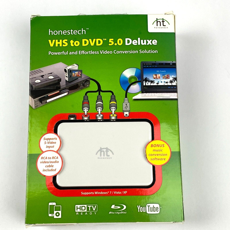 Honestech VHS to DVD 5.0 Deluxe Powerful & Effortless Video Conversion