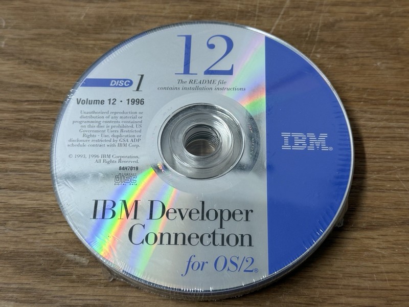Rare NEW SEALED CD DISCS IBM Developer Connection for OS/2 Vol 12 1996