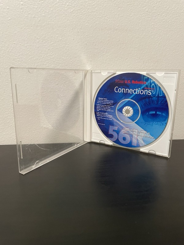 3Com U.S. Robotics Connections 56K CD ROM PC Game Program Windows Software gallery