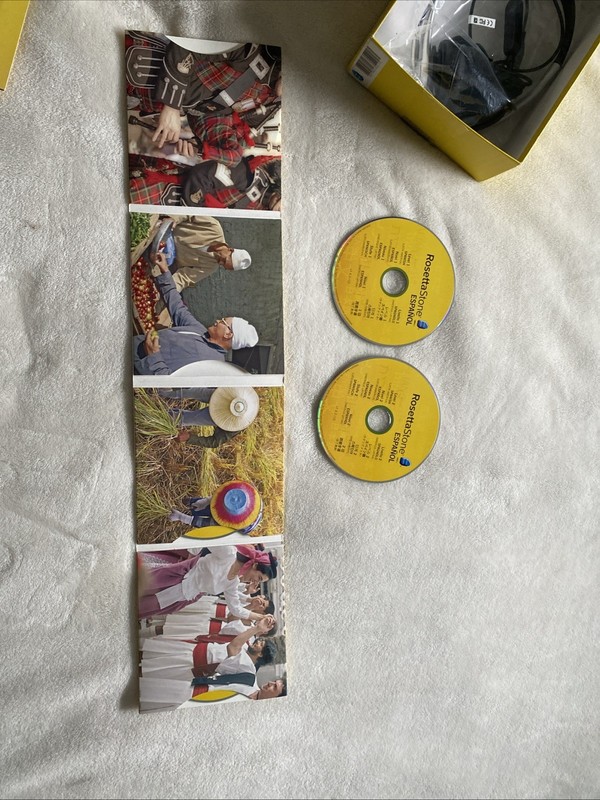 Rosetta Stone Spanish Latin America Levels 1–5 Disc Set w Headset (new) Box gallery