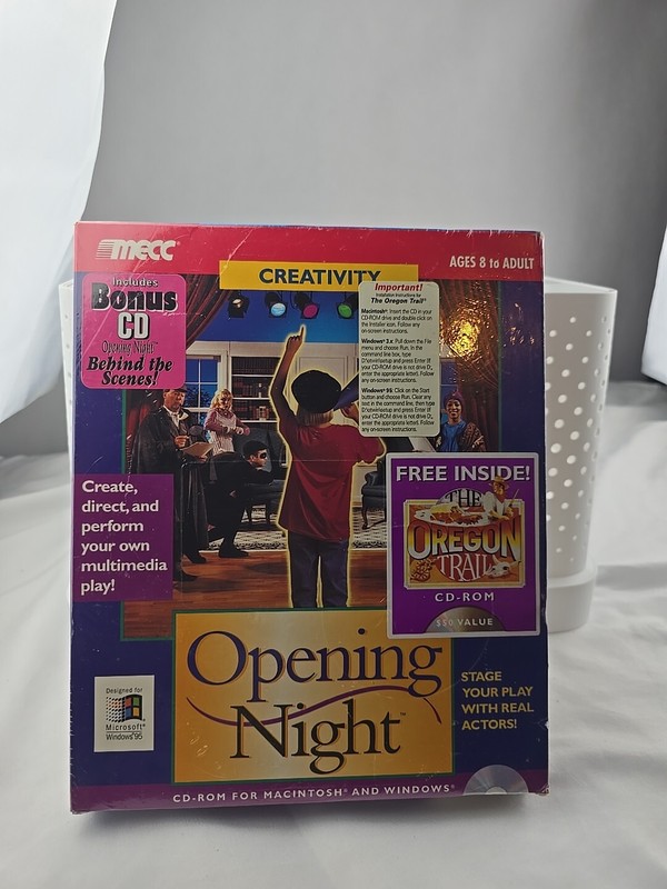 Opening Night Bonus W/ Bonus (CD) Oregon Trail By Creativity MECC New Sealed gallery