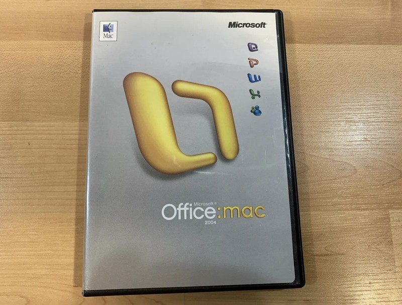 Microsoft Office Mac 2004 Disc w/ Key, Manual and Case X10-33159