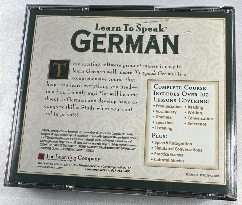 The Learning Company Learn To Speak German 3 Windows CD ROM Set Version 7.0 gallery