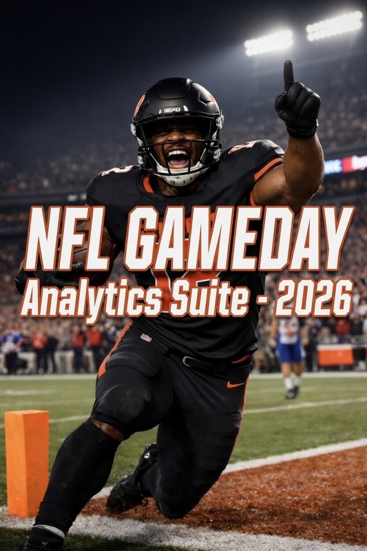 NFL GAMEDAY ANALYTICS SUITE Professional Prediction & Analysis Software - USB