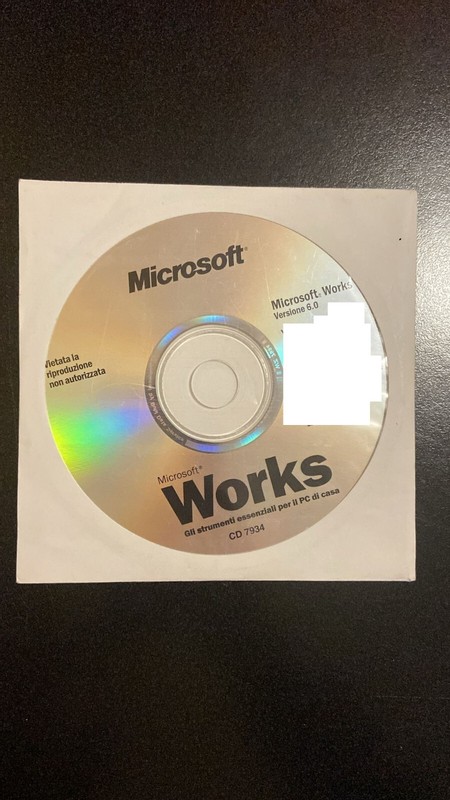 MICROSOFT WORKS SOFTWARE VERSION 6.0 used