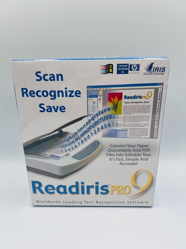 Readiris Pro 9 OCR Software for Windows Vintage Sealed New I.R.I.S. Scan OCR gallery