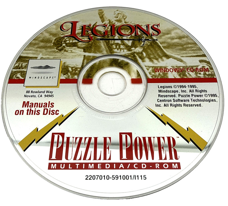 Legions Puzzle Power PC CD-ROM Game Disc Only Windows