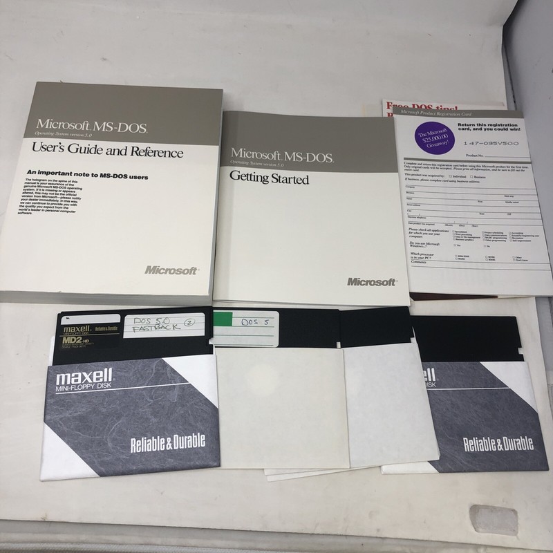 VINTAGE MICROSOFT MS-DOS 5 UPGRADE 5.25" FLOPPY - PREOWNED gallery