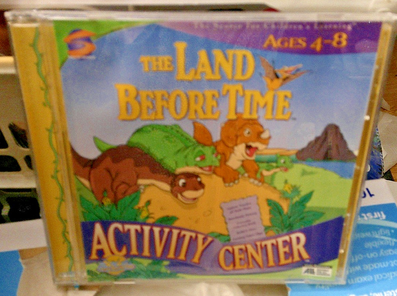 Vintage 1998 The Land Before Time Activity Center PC ONE DISC AGES 4-8