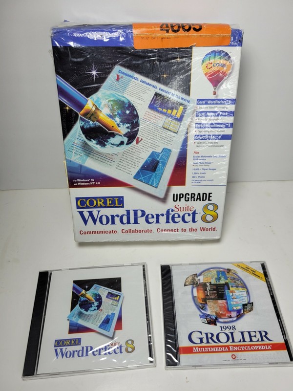 Corel Word Perfect Suite 8 Upgrade CD ROM Version Windows 95 NT gallery