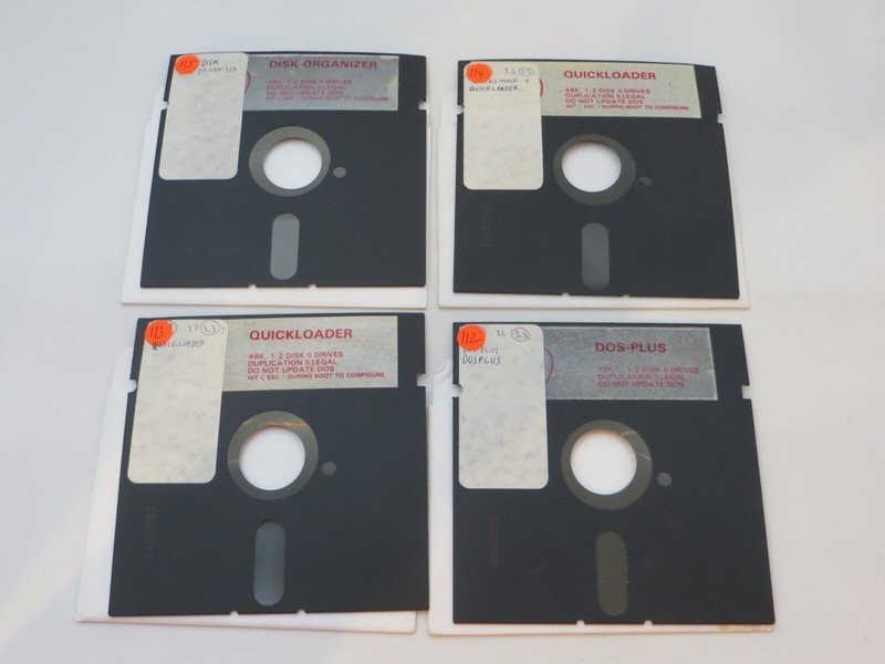 5.25″ Floppy Disk DOS-PLUS / DISK ORGANIZER vintage computer software discs