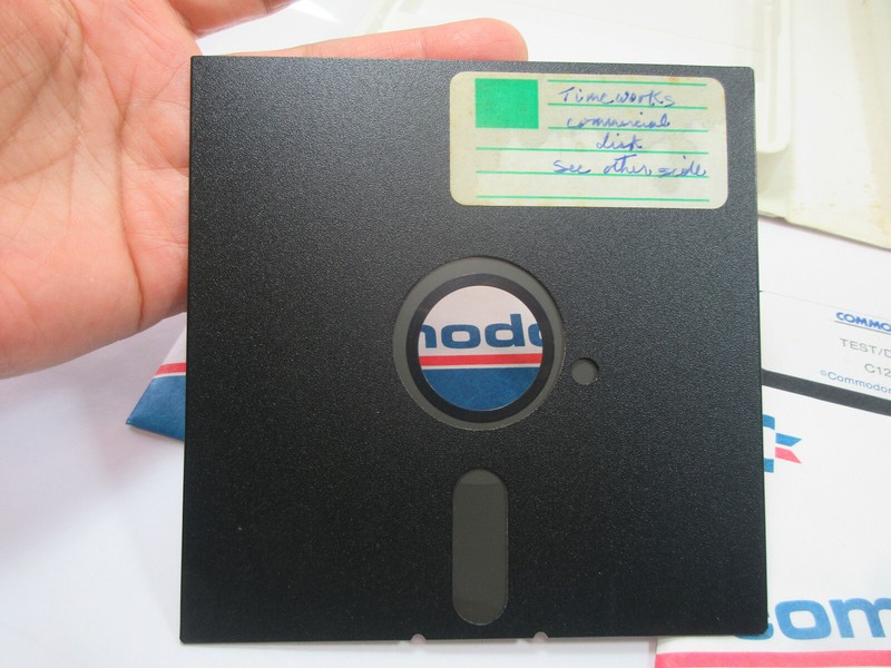 vintage 1982 Timeworks Word Writer software Commodore 128 manual floppy disks gallery