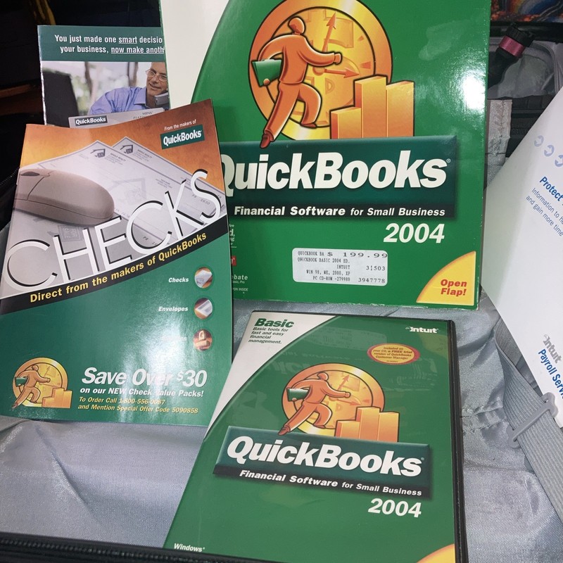 CIB Quickbooks Basic 2004 For Windows 98/ME/2000/XP Software +Product Serial Key