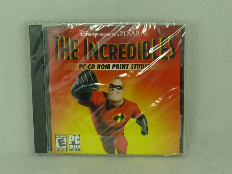 The Incredibles PC-CD Rom Print Studio New Sealed Disney Pixar