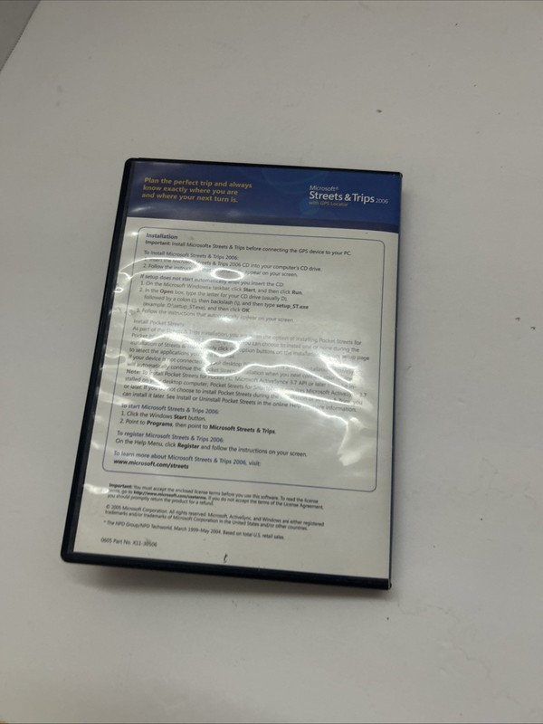 NEW Microsoft Streets and Trips 2006 Software 2 CD Set w/Booklet gallery