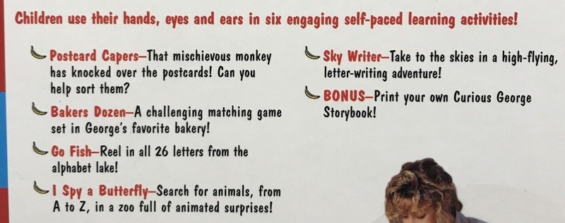 Curious George Pre-K ABCs [076714503823] Young Reader's Series Win/Mac CD gallery