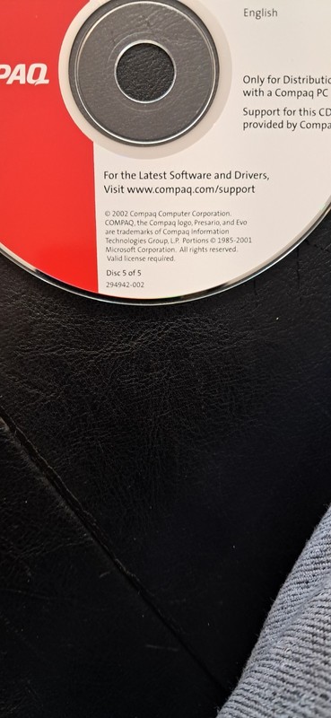 Windows XP Home Compaq QuickRestore System Recovery CD's 1,4,5 gallery