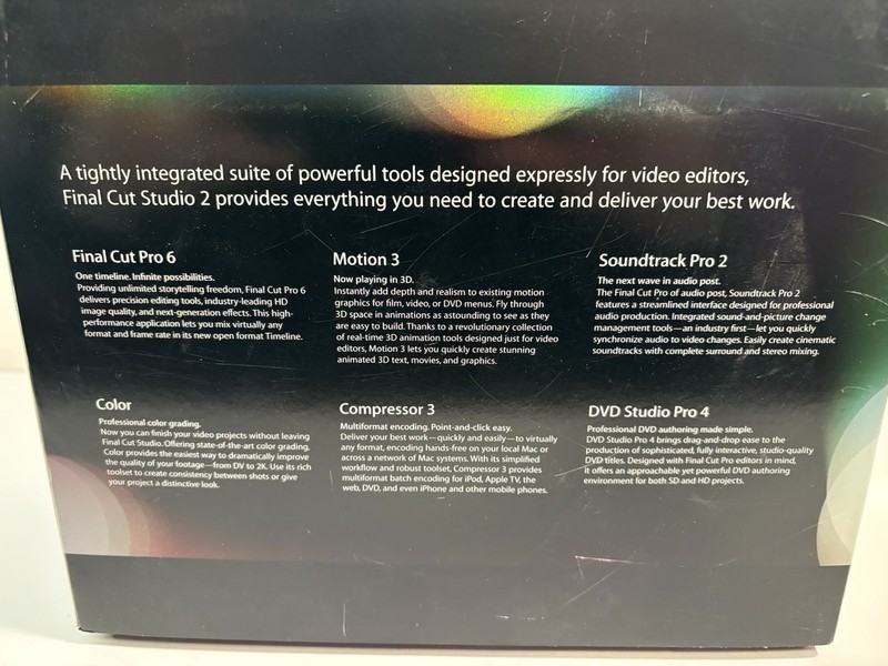 Apple Final Cut Studio 2 Academic Mac OS X Video Editing Software Serial Number gallery