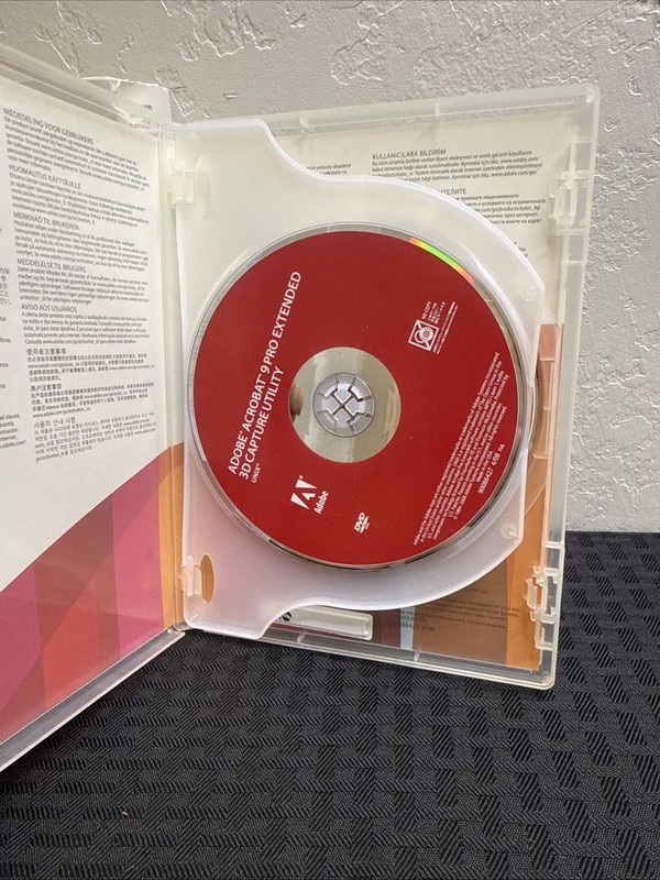 Adobe Acrobat 9 Pro Extended Professional Windows Original Box Serial Number gallery