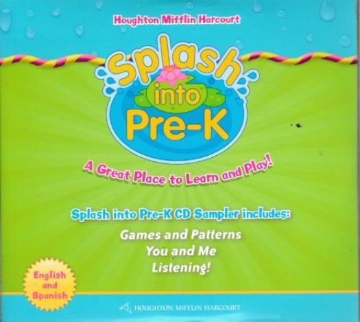 Splash Into Pre-K Sampler 4-Disc Set AUDIO MUSIC CD listening games patterns +
