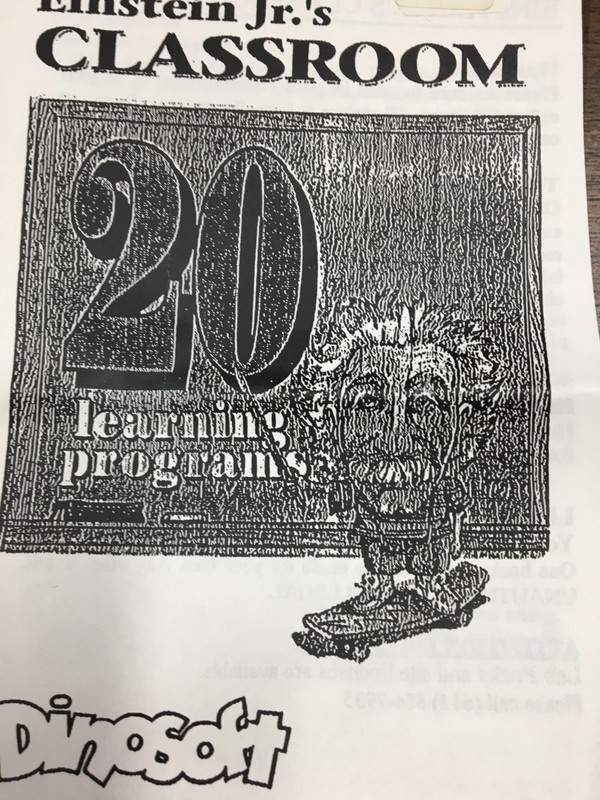 Vintage Macintosh software : Einstein Jr's Classroom gallery