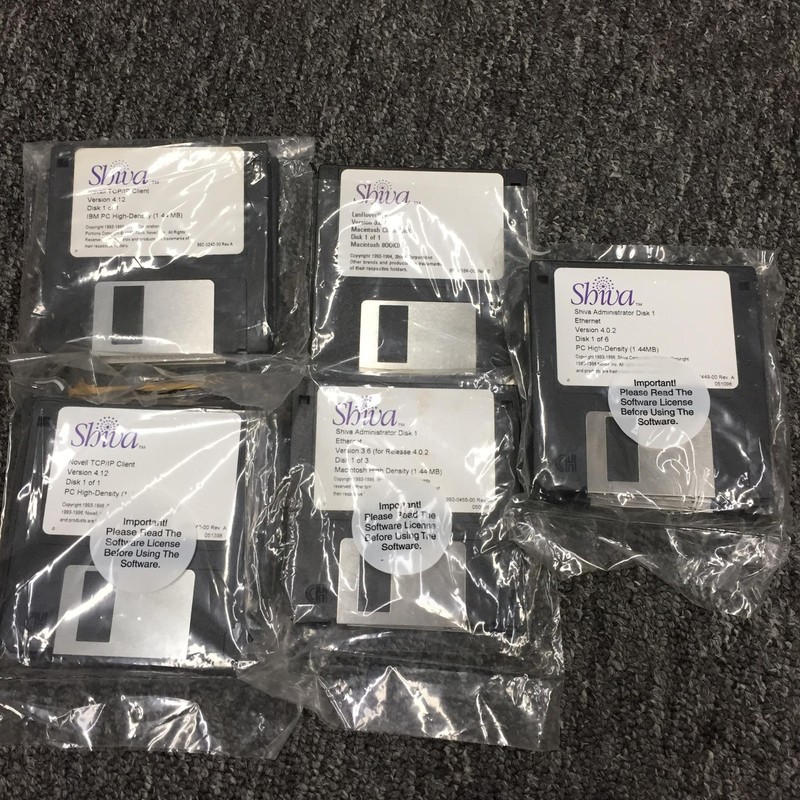 Shiva Administrator Version 3.6 4.02 4.12 Remote Access 3.5 Inch Floppy Disc Set