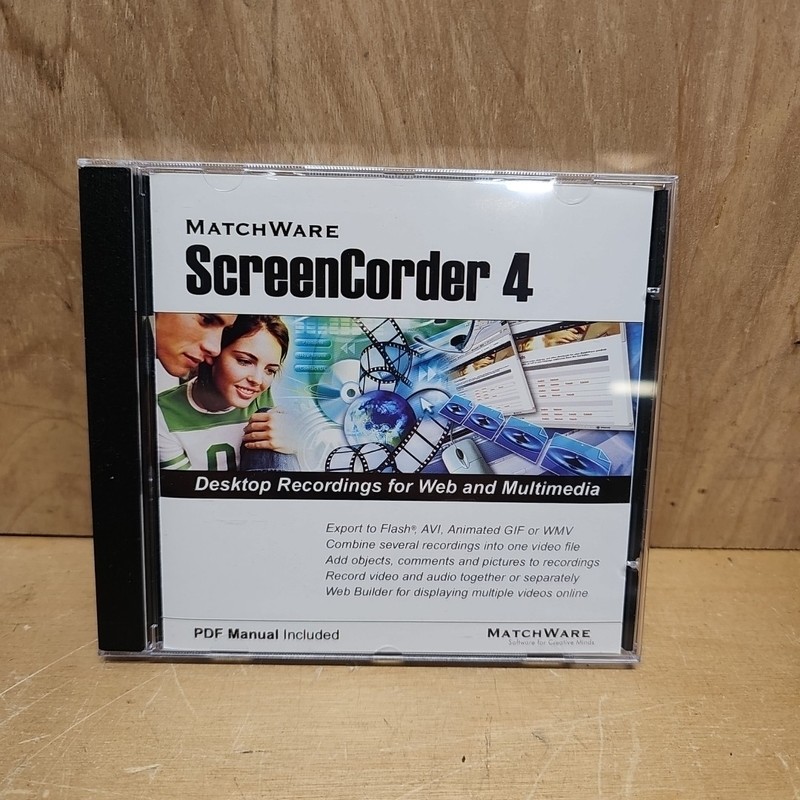 Matchware ScreenCorder 4 Desktop Recordings Web Multimedia – Preowned With Code