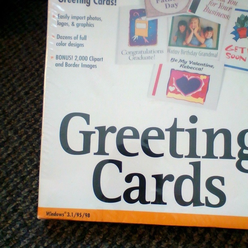 Vtg Computer Software Windows 95 Pro Venture Greeting Cards CD-ROM gallery